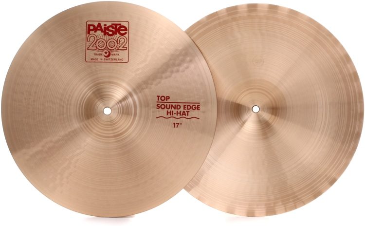 Paiste 17 inch 2002 Sound Edge Hi-hat Cymbals Sweetwater