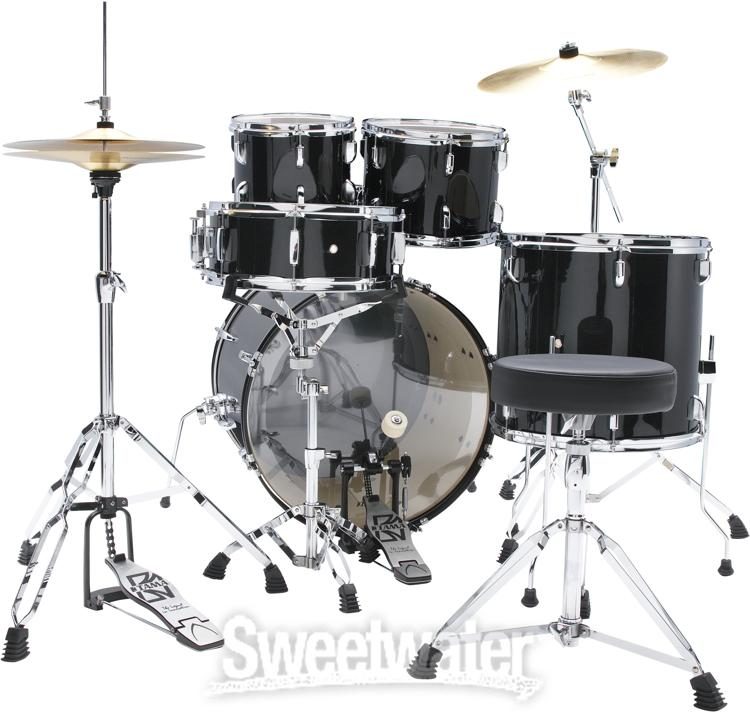 Tama Stagestar 5-piece Complete Drum Set Black Night Sparkle | Sweetwater
