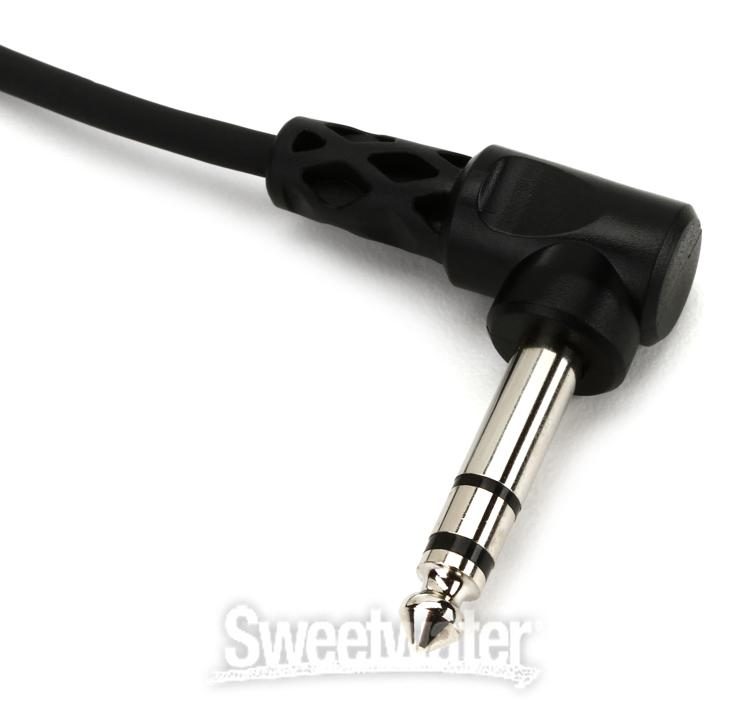 2 Hosa CSS-115R 1//4/" TRS-1//4/" TRS Right Angle Balanced Interconnect Audio Cables