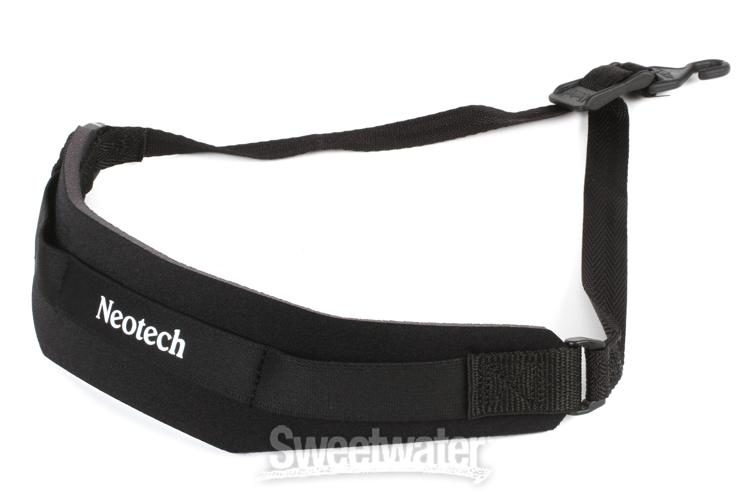 Neotech Saxophone Strap Soft Black Neoprene Metal Hook Sling For Alto Sax 