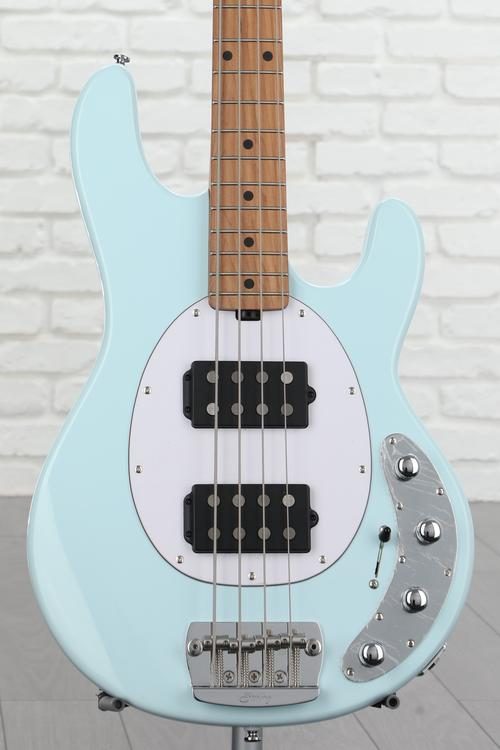Sterling By Music Man StingRay RAY34HH Bass Guitar - Daphne Blue with Bag