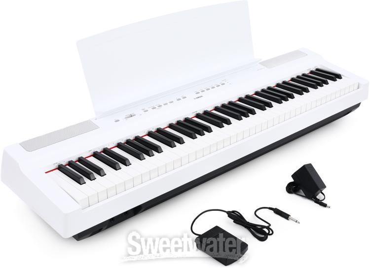 Yamaha P 121 73 Key Digital Piano With Speakers White Sweetwater
