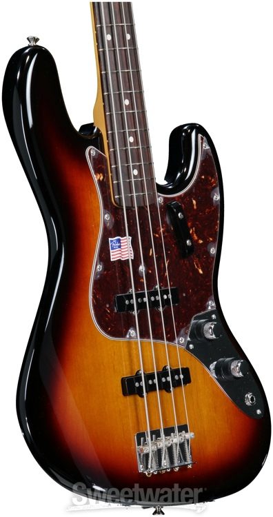 Fender American Vintage '62 Jazz Bass - 3-Color Sunburst | Sweetwater