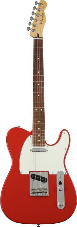 fender telecaster player red