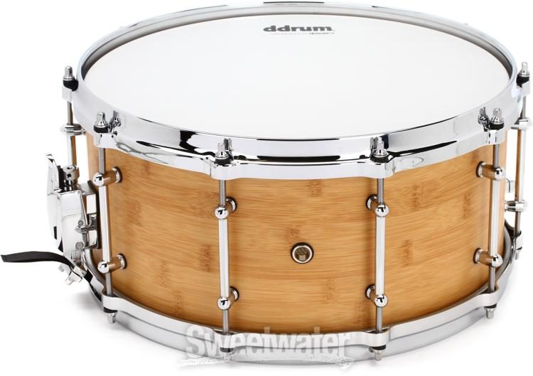 ddrum Dios Bamboo Snare Drum - 6.5 x 14 inch - Satin Natural