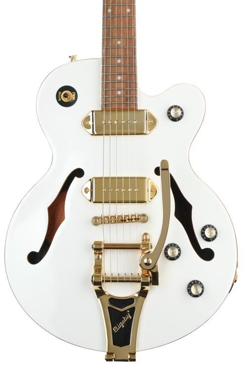 Epiphone Wildkat Royale Semi-Hollow Electric Guitar - Pearl White |  Sweetwater