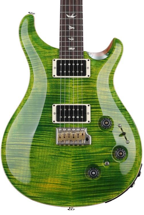 prs custom 22 emerald green