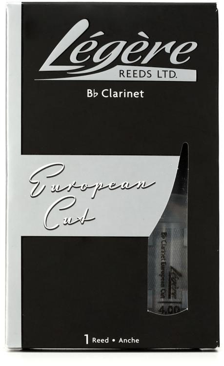 Legere LGBBE- 4.0 European Cut Bb Clarinet Reed - 4.0 | Sweetwater