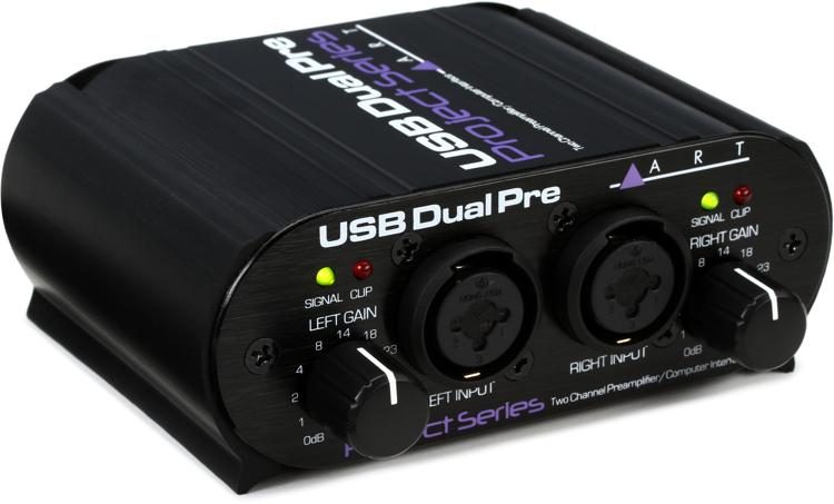 Art Usb Dual Pre 2 Channel Audio Interface Preamplifier Sweetwater