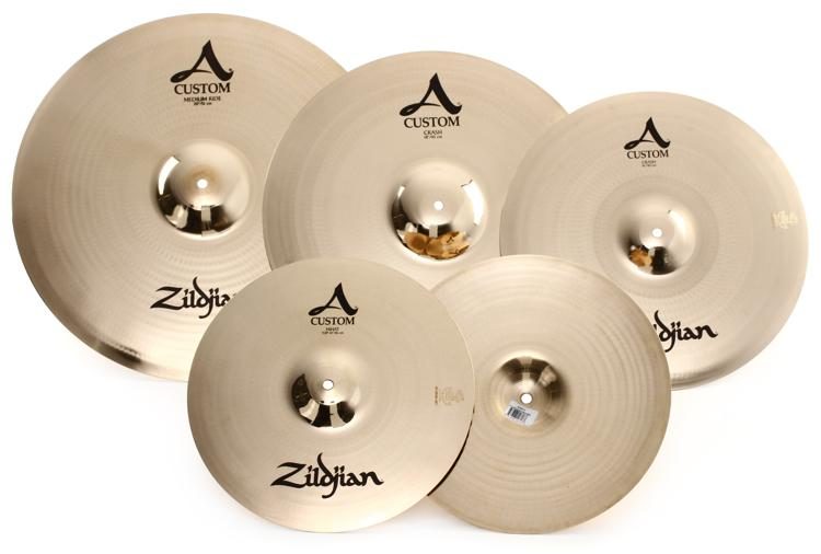 ajedrez Presa lanza Zildjian A Custom Cymbal Set - 14-, 16-, 18-, and 20-inch | Sweetwater