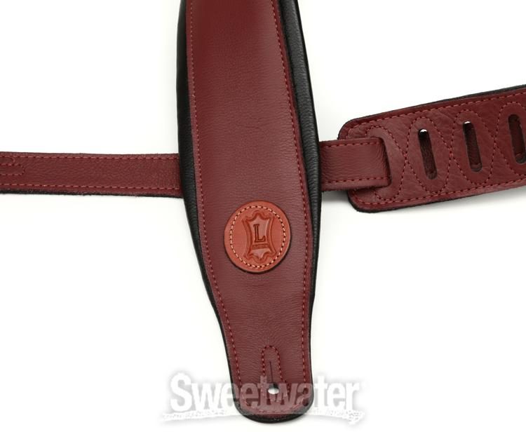 Levy's MSS2 Garment Leather Guitar Strap - Burgundy | Sweetwater