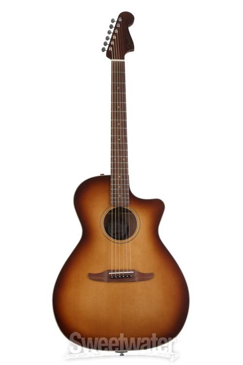 サイズ変更オプション FENDER フェンダー エレクトリックアコースティックギター Fender Newporter Classic  Acoustic Guitar, Aged Cherry Burst #0970943137