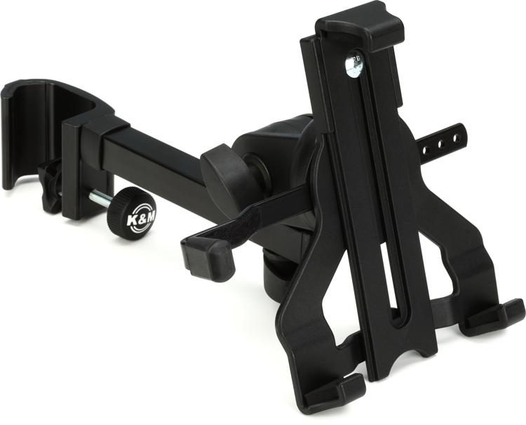 K&M 19743 Clamp-on Tablet Holder | Sweetwater