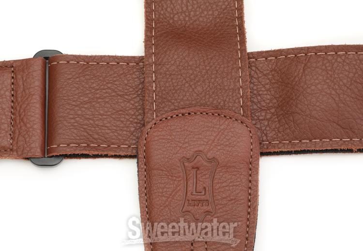 Levy's M7GP Garment Leather Guitar Strap - Brown | Sweetwater