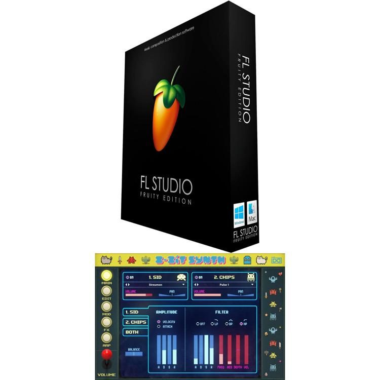 Image Line FL Studio Fruity Edition and UVI 8-Bit Synth Bundle | Sweetwater