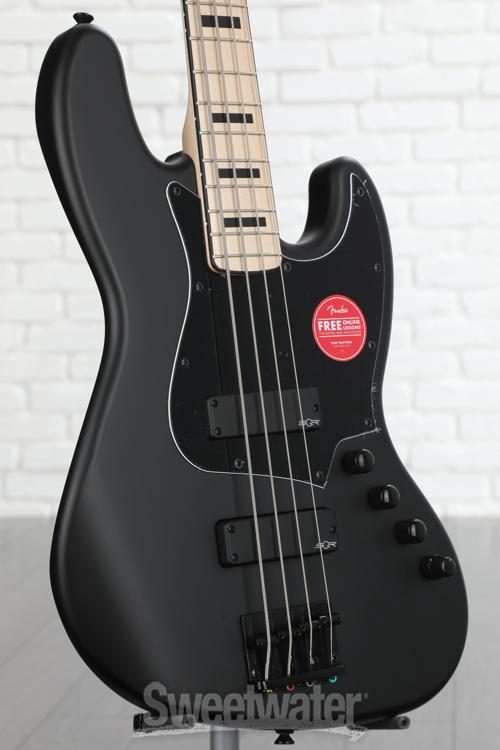 Squier Contemporary Active Jazz Bass HH - Satin Black - Sweetwater