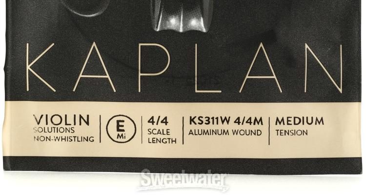 DAddario KS311W Kaplan Mi anti-sifflement filé aluminium pour Violon 4/4 