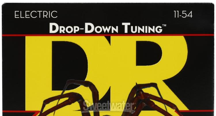 DR Strings DDT-11 Drop Down Tuning Extra Heavy Electric Guitar Strings 11-54