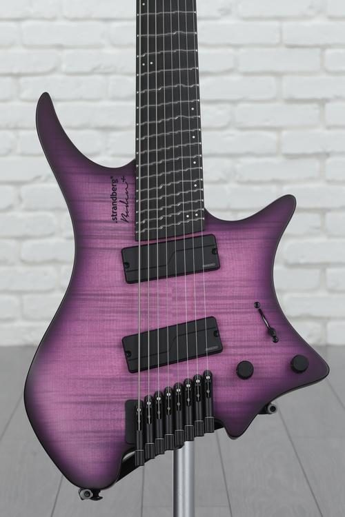 purple 8 string guitar