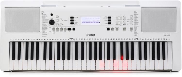 Yamaha EZ300 61-key Portable Arranger with Lighted Keys and PA130 Adapter | Sweetwater