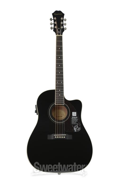 Epiphone J 45 Ec Studio Acoustic Electric Guitar Ebony Sweetwater