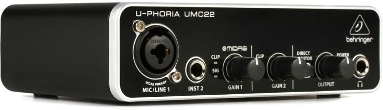 Внешняя звуковая карта behringer u phoria umc22 обзор