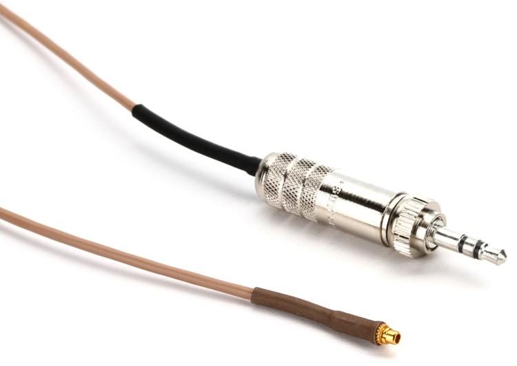 Countryman E6 Earset Cable - 2mm Diameter with 3.5mm Locking Connector for  Sennheiser Wireless - Tan