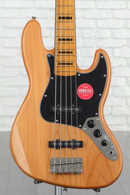 Squier Classic Vibe '70s Jazz Bass V - Natural with Maple Fingerboard