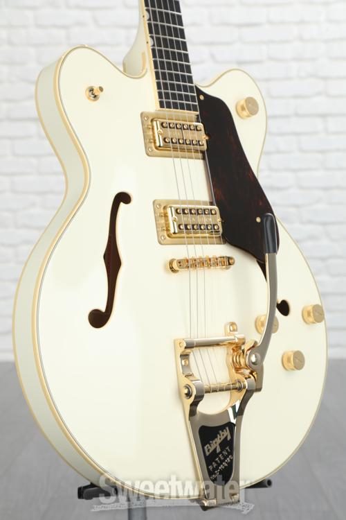 Gretsch G6609TDC Players Edition Broadkaster Center Block - Vintage White,  Bigsby Tailpiece