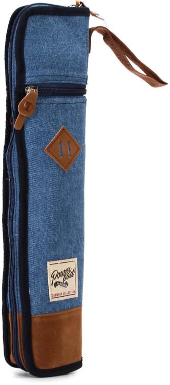 Tama Powerpad Designer Collection Stick Bag - Blue Denim - Compact |  Sweetwater