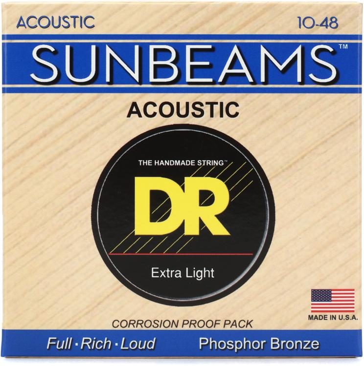 DR Strings RCA10 Sunbeam Phosphor Bronze Acoustic Guitar Strings