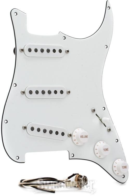 mojotone 58 quiet coil with hot bridge strat prewired pickguard