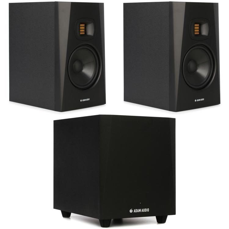 ADAM Audio T7V 7 inch Powered Studio Monitor Pair with T10S 10 inch Powered  Studio Subwoofer