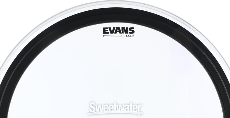 Evans EMAD Clear Bass Drum Batter Head 