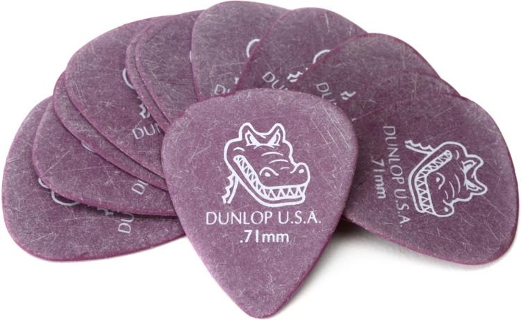 pols overschrijving verontschuldigen Dunlop 417P071 Gator Grip Guitar Picks .71mm Purple 12-pack | Sweetwater