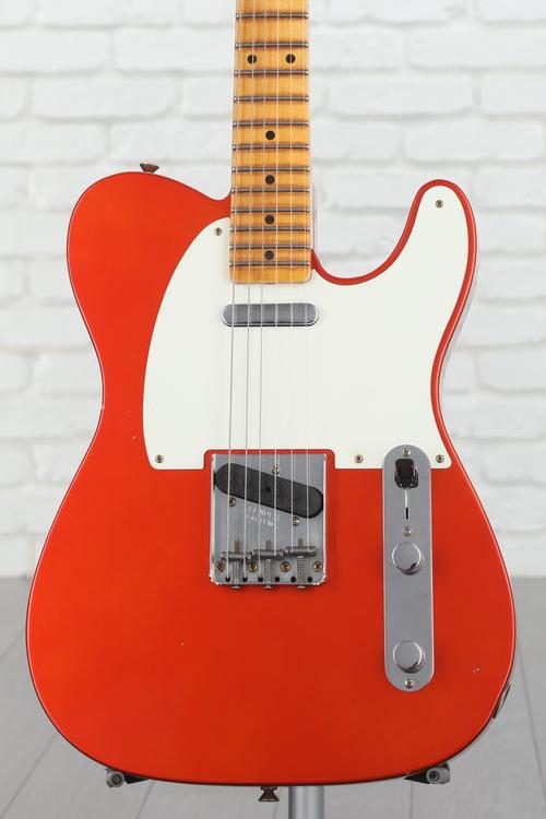 Fender Custom Shop '57 Telecaster Journeyman Relic Electric Guitar - Aged  Candy Tangerine