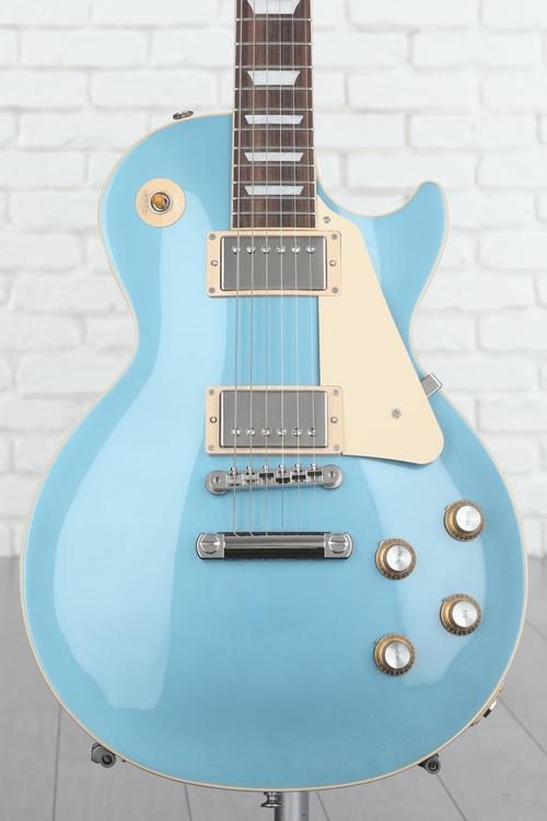 Gibson Les Paul Standard '60s Plain Top Electric Guitar - Pelham Blue ...