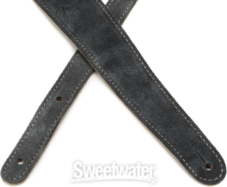 Fender Reversible Suede Guitar Strap - Gray/Tan | Sweetwater