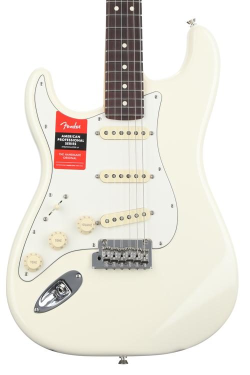 fender stratocaster left handed olympic white