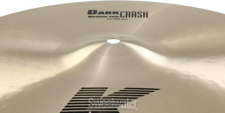 Zildjian 16-inch K Zildjian Dark Medium Thin Crash Cymbal | Sweetwater