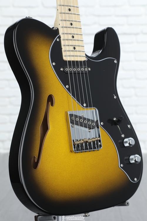 G&L Fullerton Deluxe ASAT Classic Semi-hollow Thinline Electric Guitar -  2-tone Goldburst Metallic
