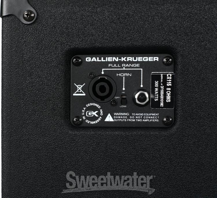 Gallien Krueger Cx 115 300 Watt 1x15 Bass Cabinet Sweetwater