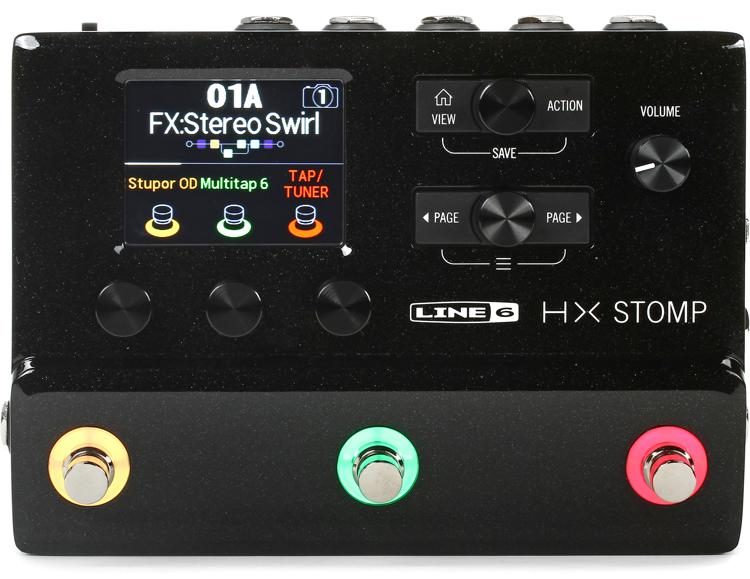 Line 6 HX Stomp Guitar Multi-effects Floor Processor - Black