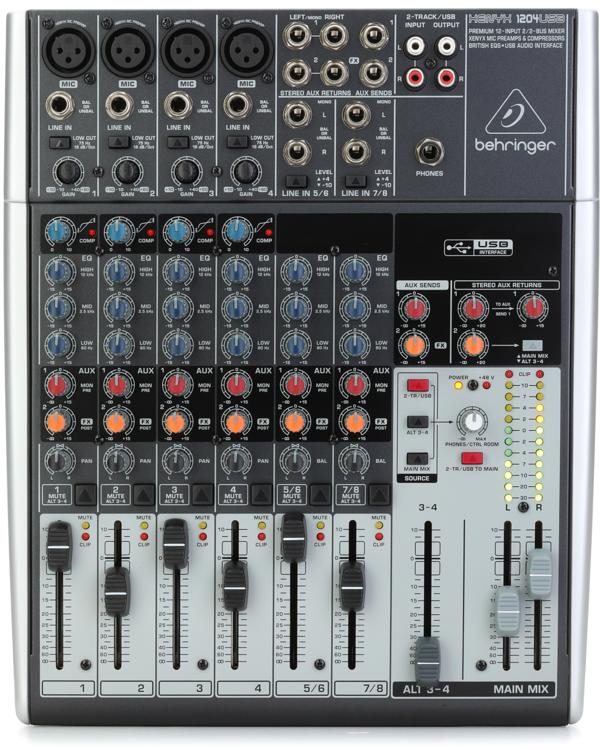 Behringer Xenyx 1204USB Mixer | Sweetwater