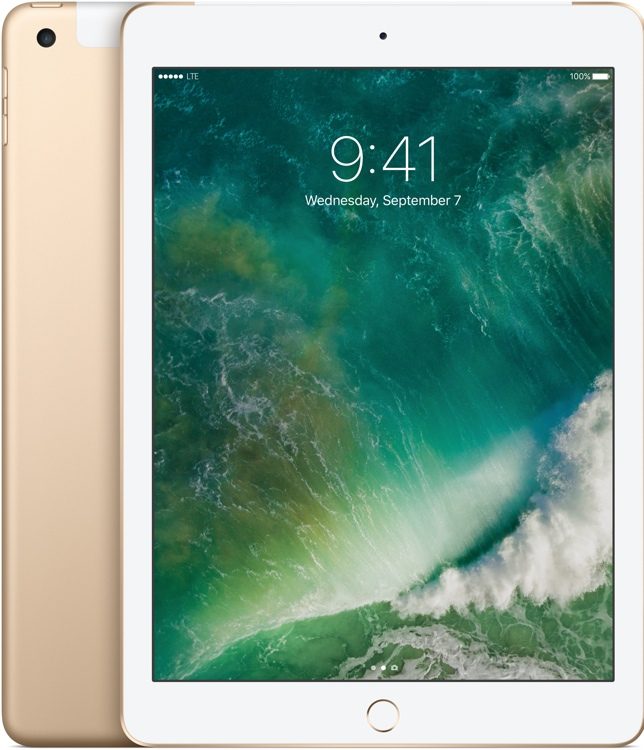 Apple iPad Wi-Fi + Cellular 128GB - Gold (2017 Model) | Sweetwater