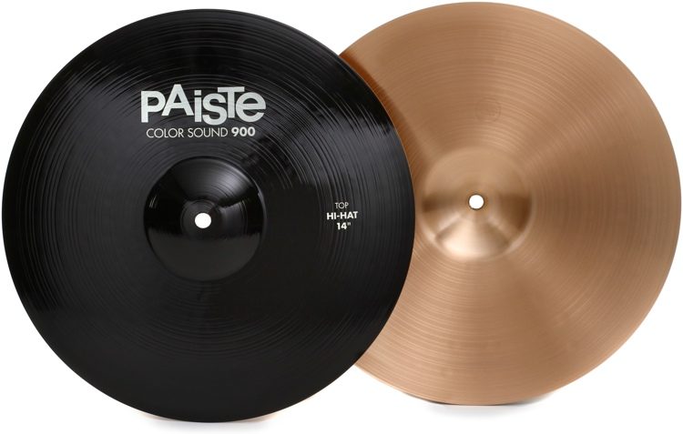 Paiste 14 inch Color Sound 900 Black Hi-hat Cymbals | Sweetwater