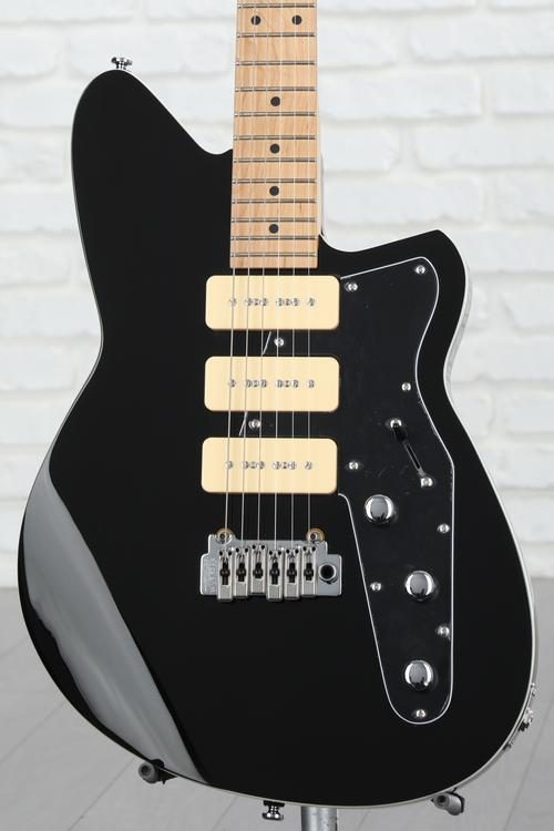 Reverend Jetstream 390 Solidbody Electric Guitar - Midnight Black