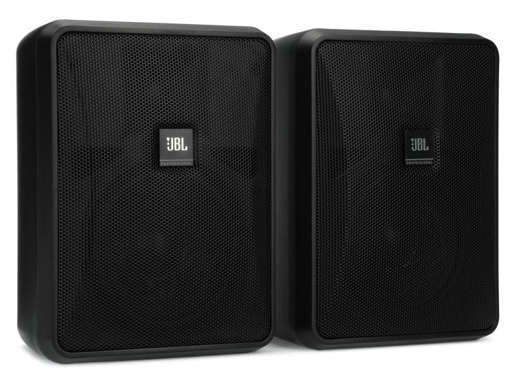 schoner Handelsmerk Smaak JBL Control 25-1 Indoor/Outdoor Surface-Mount Speakers - Black (Pair) |  Sweetwater