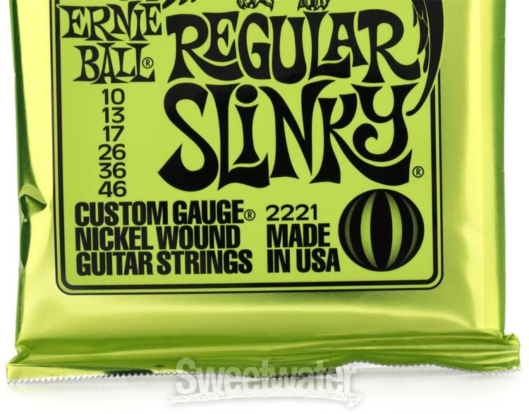 Ernie Ball Regular Slinky 10-46 Strings 2221 Free US Shipping! 50 PACKS 