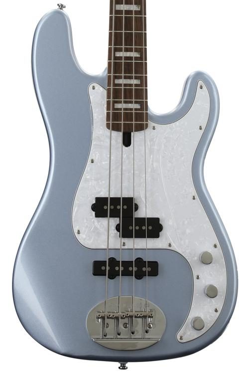 Lakland Skyline 44-64 Custom PJ Bass Guitar - Ice Blue Metallic